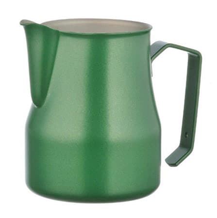 Green professional Europa milk jug — 2850 | Metallurgica Motta