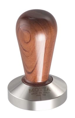 Pressino base piana in acciaio con manico in legno bubinga — 110 | Metallurgica Motta