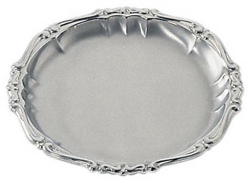 Round saucer set Barocco — 131 | Metallurgica Motta