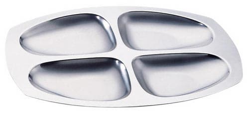 Hors d'oeuvre tray with 4 sections — 139 | Metallurgica Motta