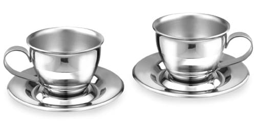 Set 2 espresso cups with saucer — 1512 | Metallurgica Motta