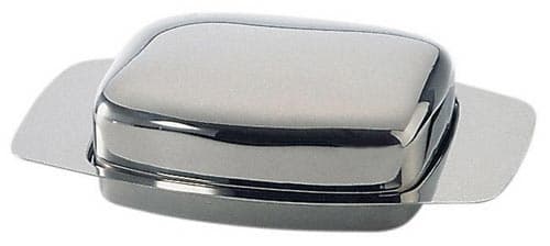 Butter dish with steel lid — 505/A | Metallurgica Motta