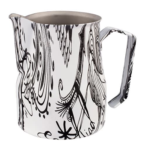 Europa Milk jug Black White — 6191 | Metallurgica Motta