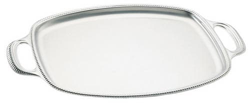 Rectangular tray San Marco with handles — 700 | Metallurgica Motta
