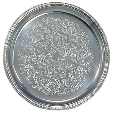 Damascene round saucer set San Marco — 770/D | Metallurgica Motta