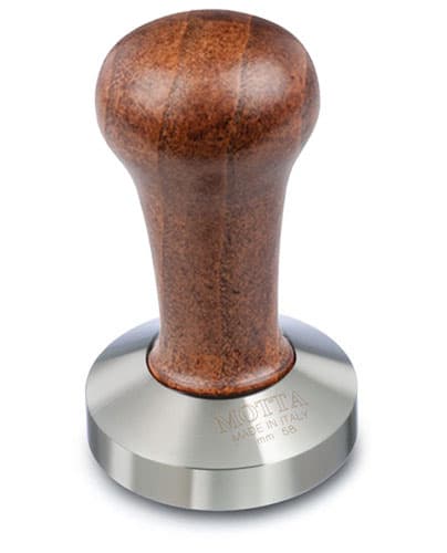 Pressino base piana in acciaio con manico in legno marrone — 8100/M | Metallurgica Motta