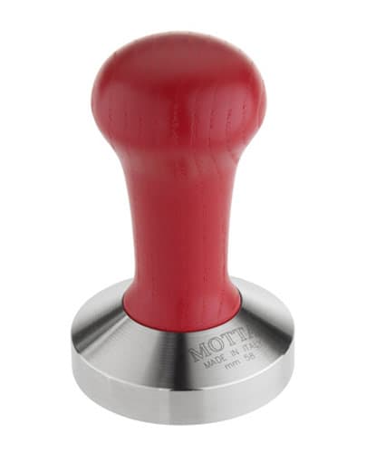 Pressino base piana in acciaio con manico in legno rosso — 8100/R | Metallurgica Motta