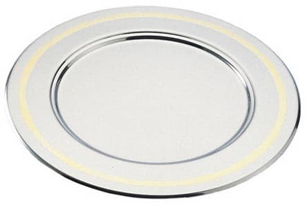 Underplate with gold band — 855/O | Metallurgica Motta